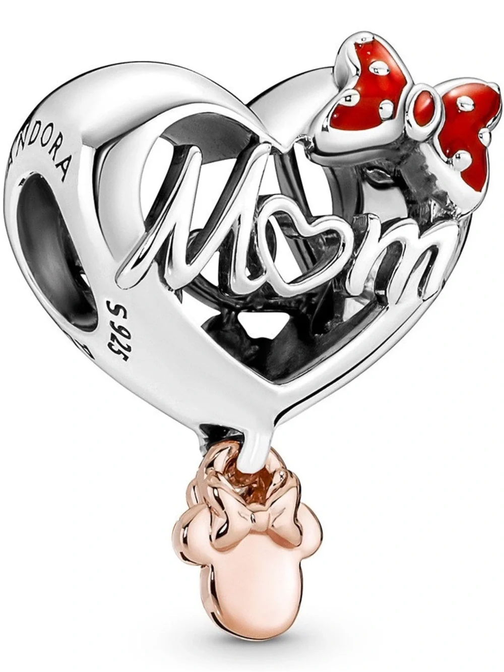 Pandora Disney Minnie Mouse Mom Heart Charm